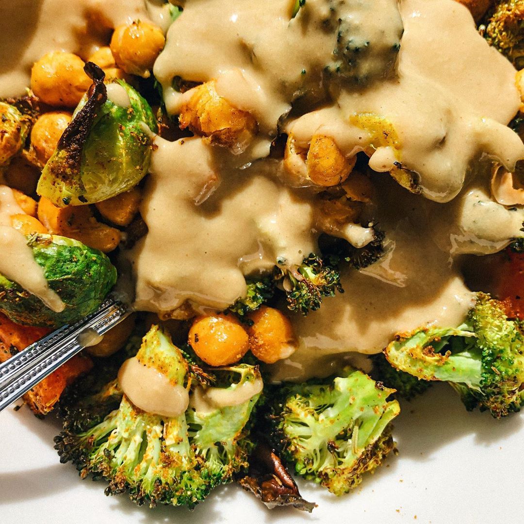 Easy One Pan Roasted Chickpea Vegetables