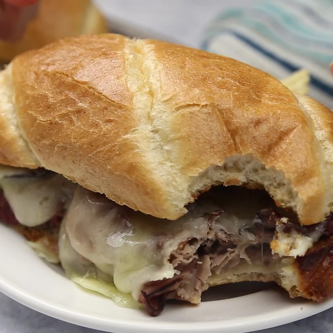 Easy Baked French Dip Sandwiches