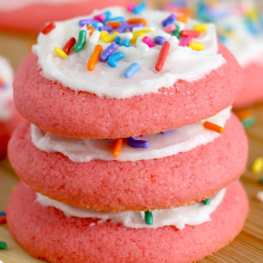 Easy Fruity Jello Cookies with Sprinkles