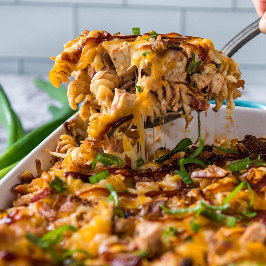 Cheesy Bbq Bacon Chicken Casserole