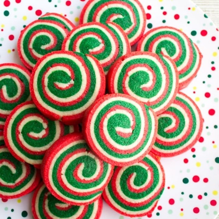 Festive Christmas Pinwheel Cookies
