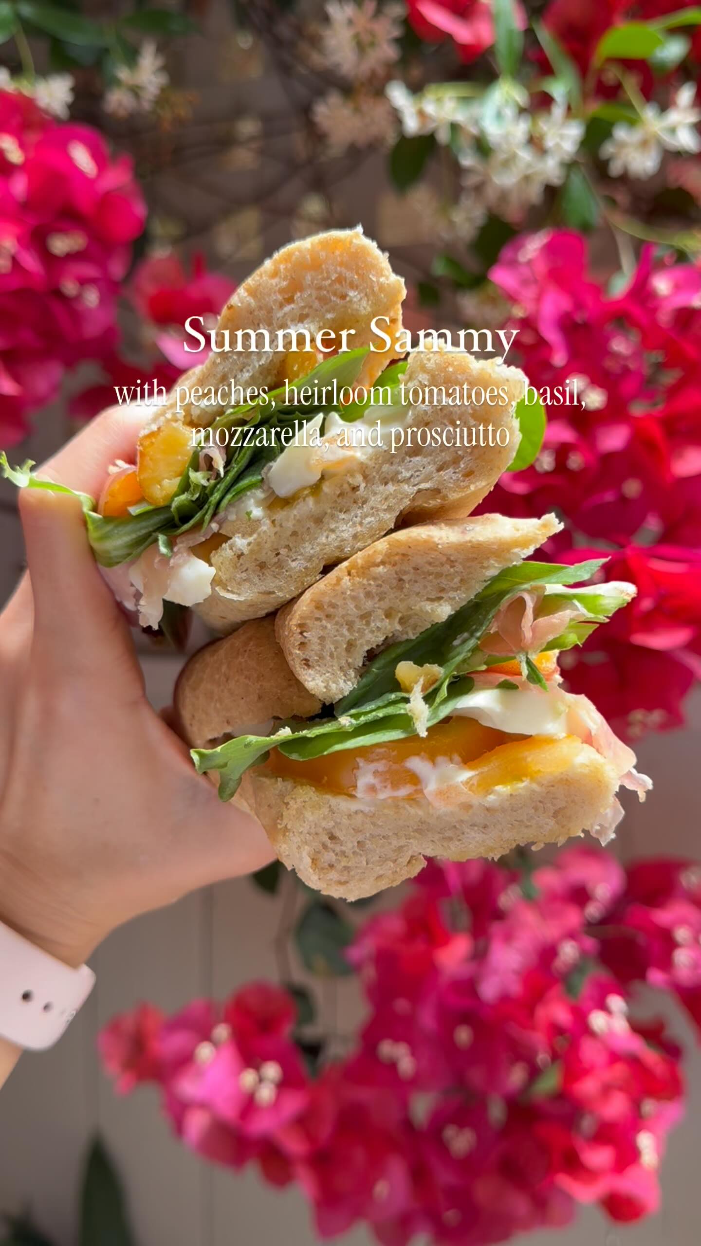 Gluten-Free Summer Sandwich with Peaches and Prosciutto