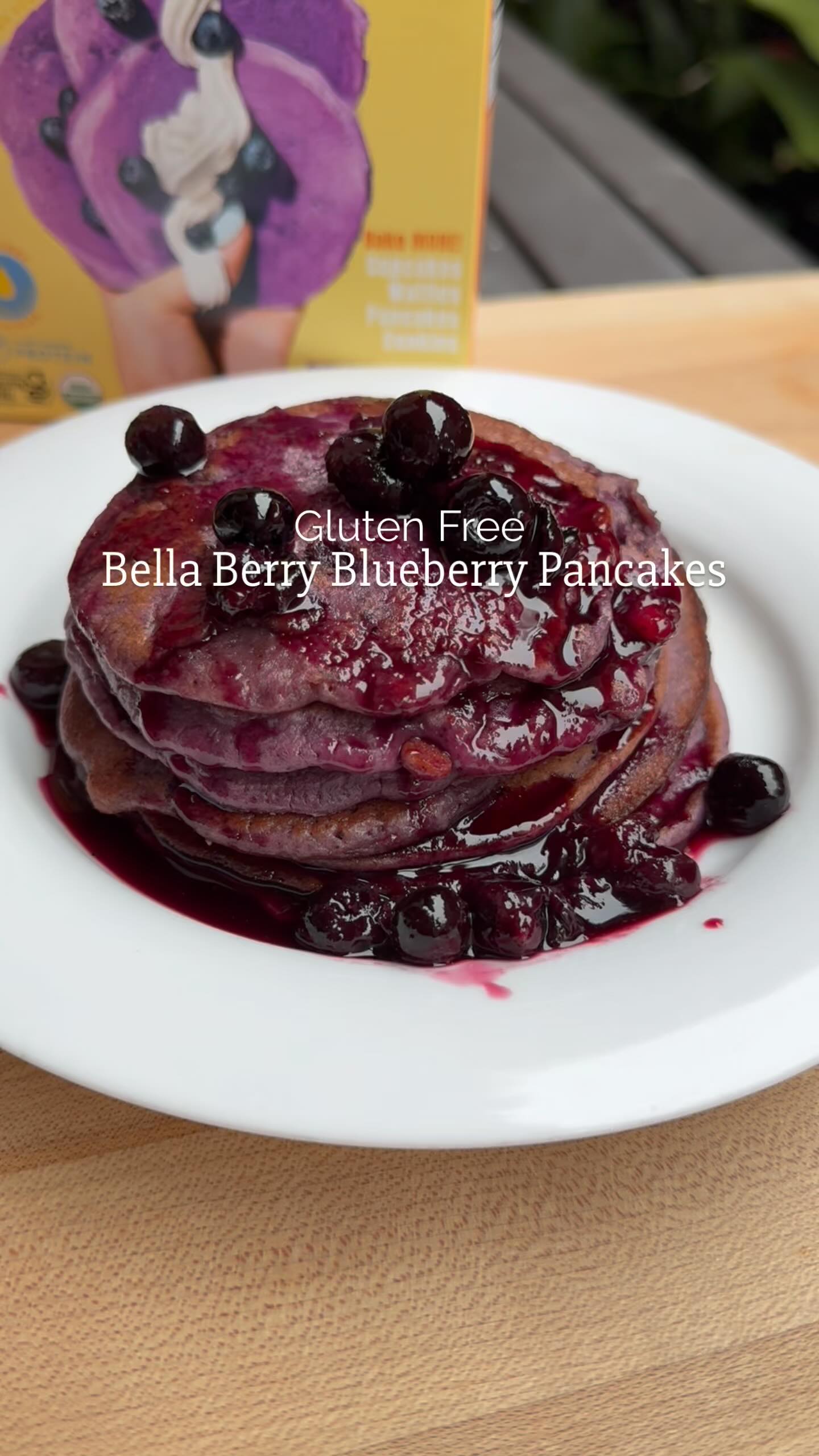 Gluten-Free Blueberry Pancakes with Compote