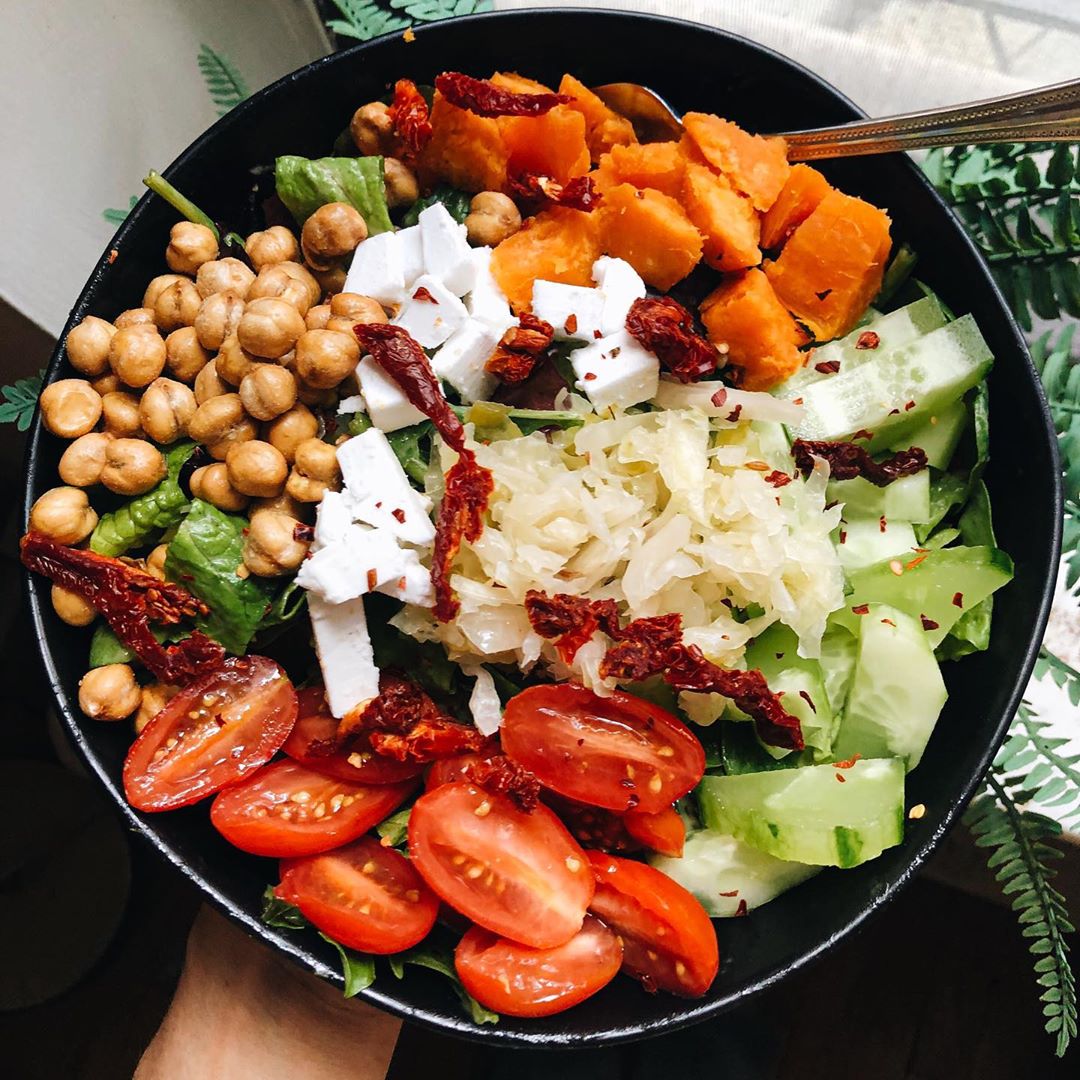Mixed Greens Salad with Tahini Dressing
