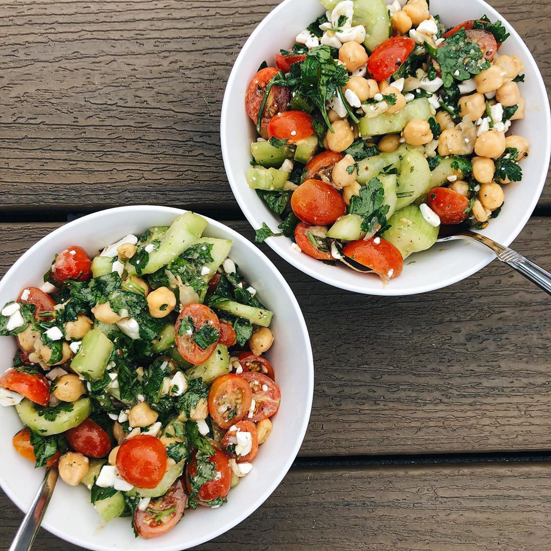 Chickpea Tabbouleh Salad with Fresh Herbs