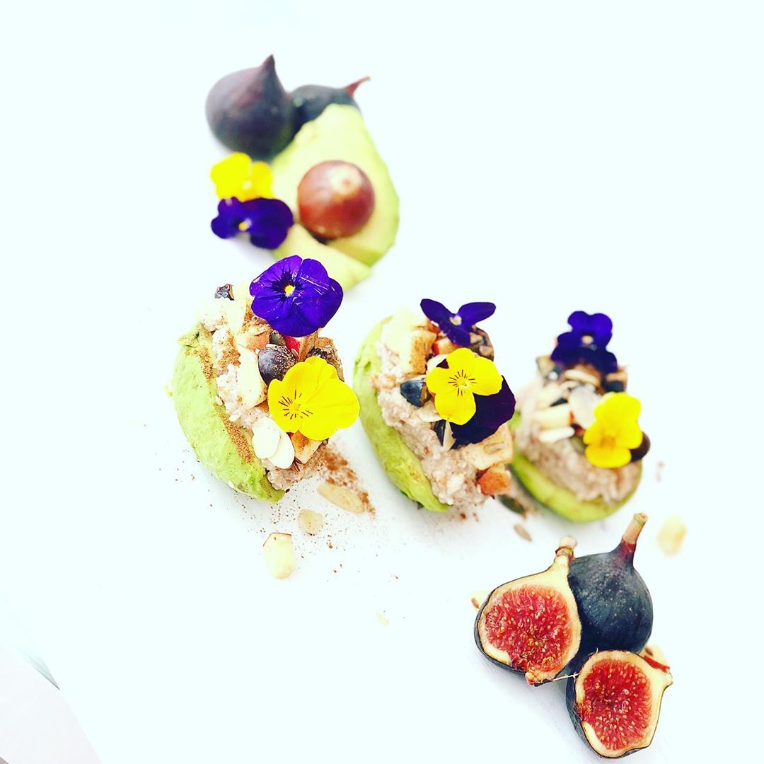 Healthy Avocado Porridge Boats Breakfast