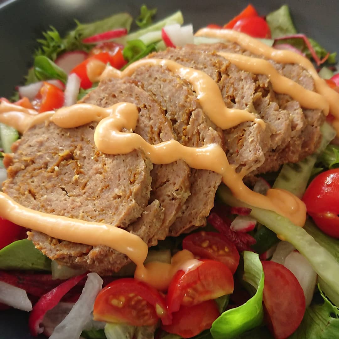 Minced Lamb Kebab Bowl with Fresh Salad