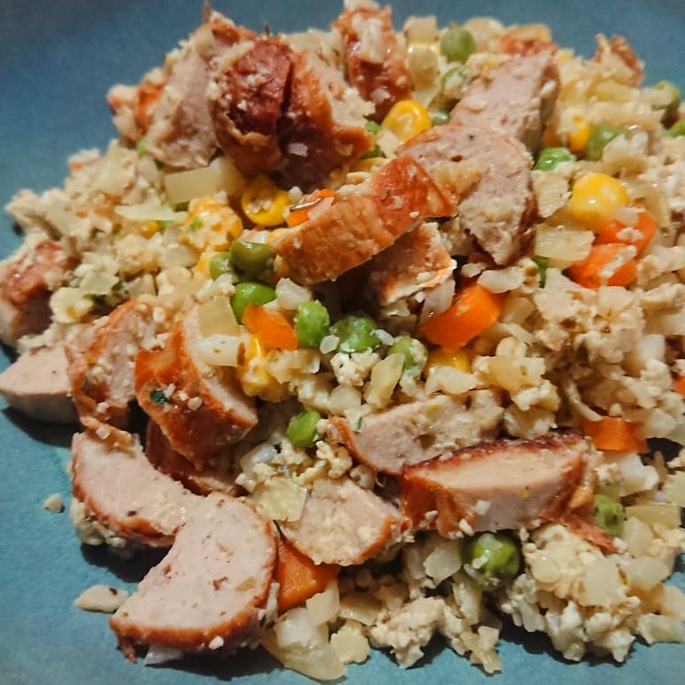 Cauliflower Egg Fried Rice with Veggies