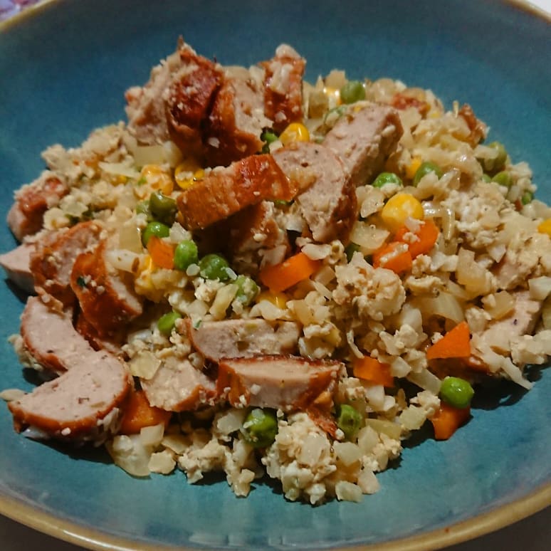 Cauliflower Egg Fried Rice with Veggies