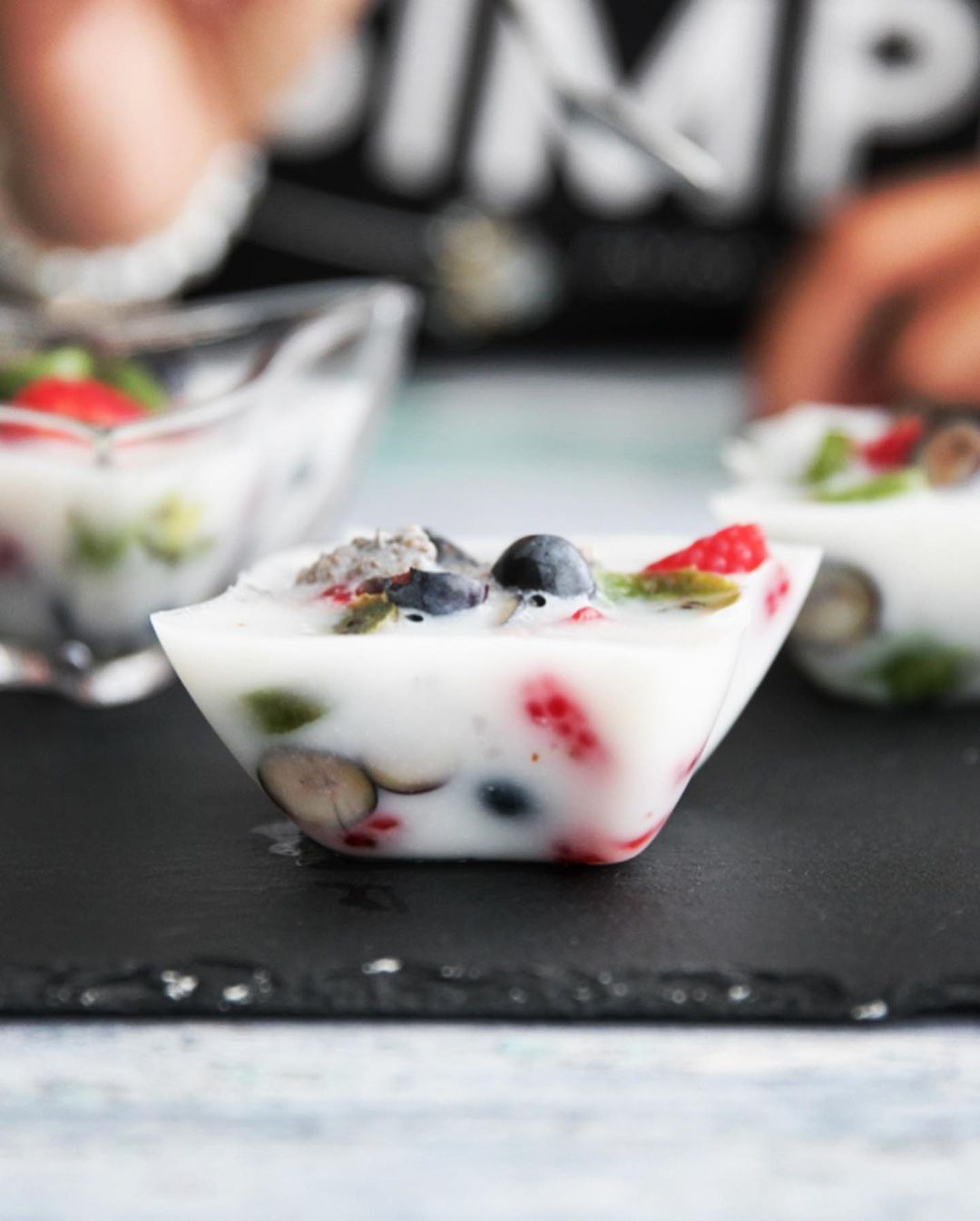 Vegan Chia Berry Coconut Jelly