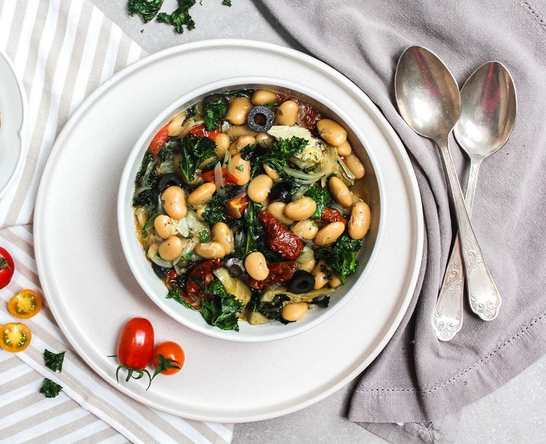 Warm Antipasti Bean and Vegetable Medley