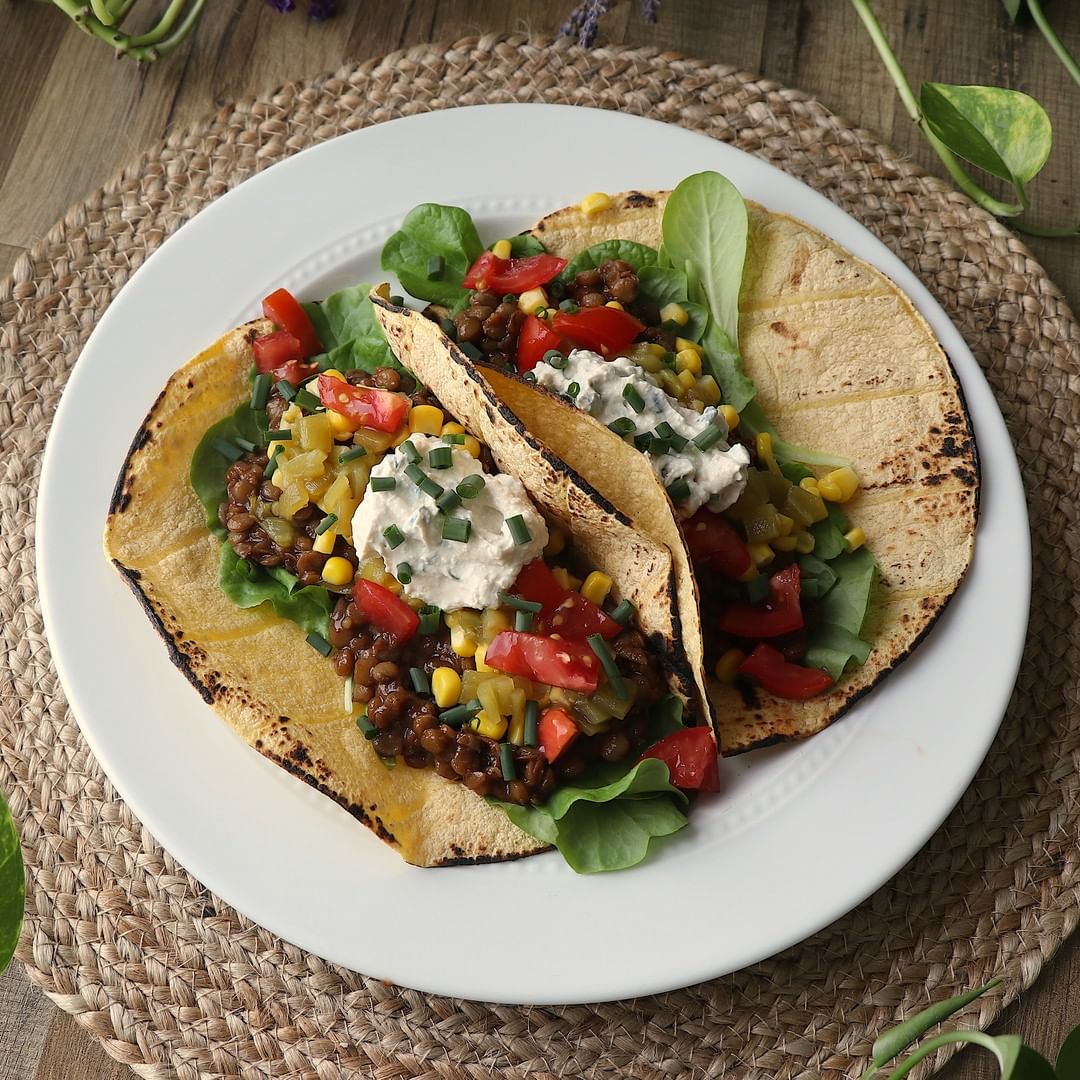 Easy BBQ Lentil Tacos