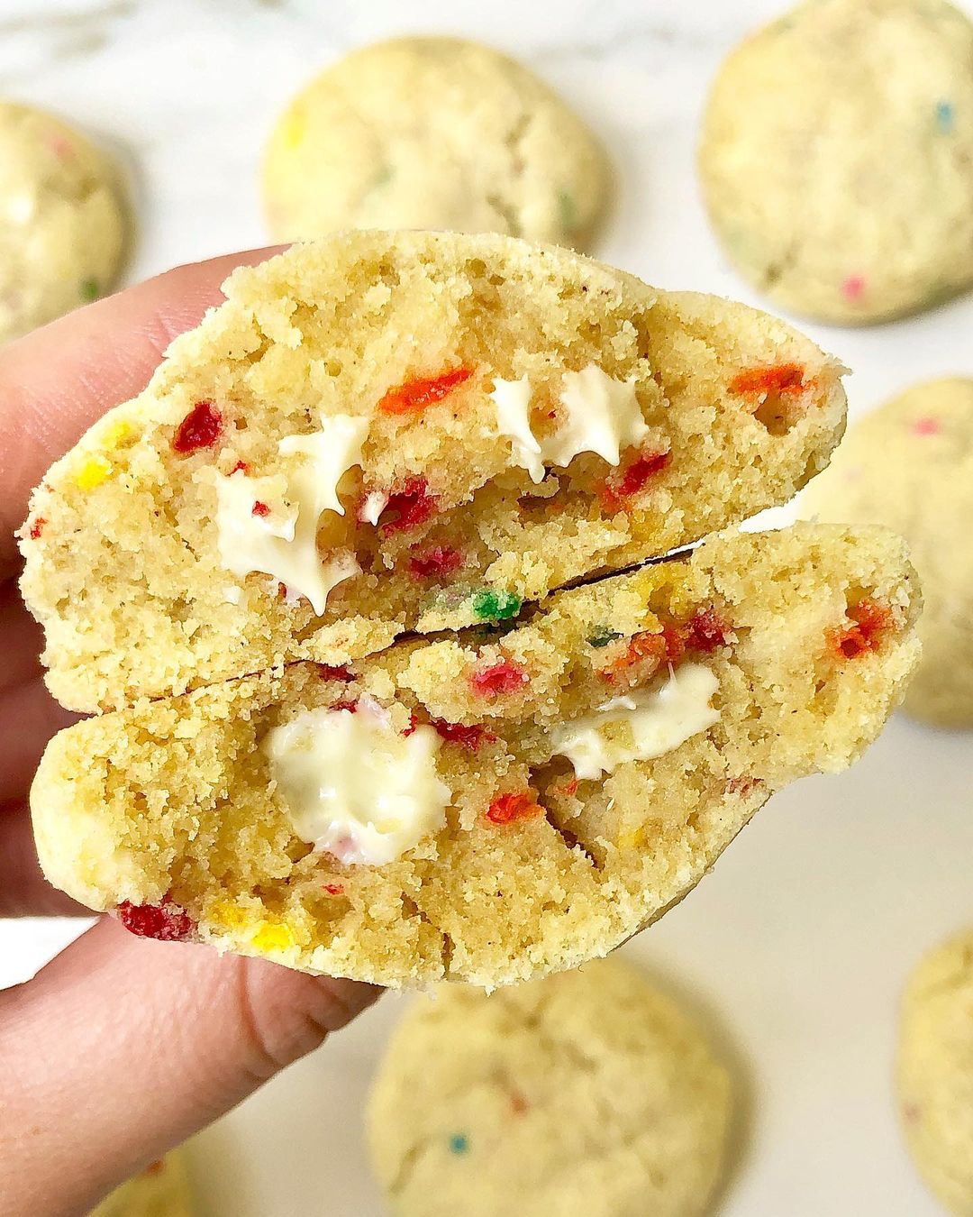 White Chocolate Funfetti Cookies