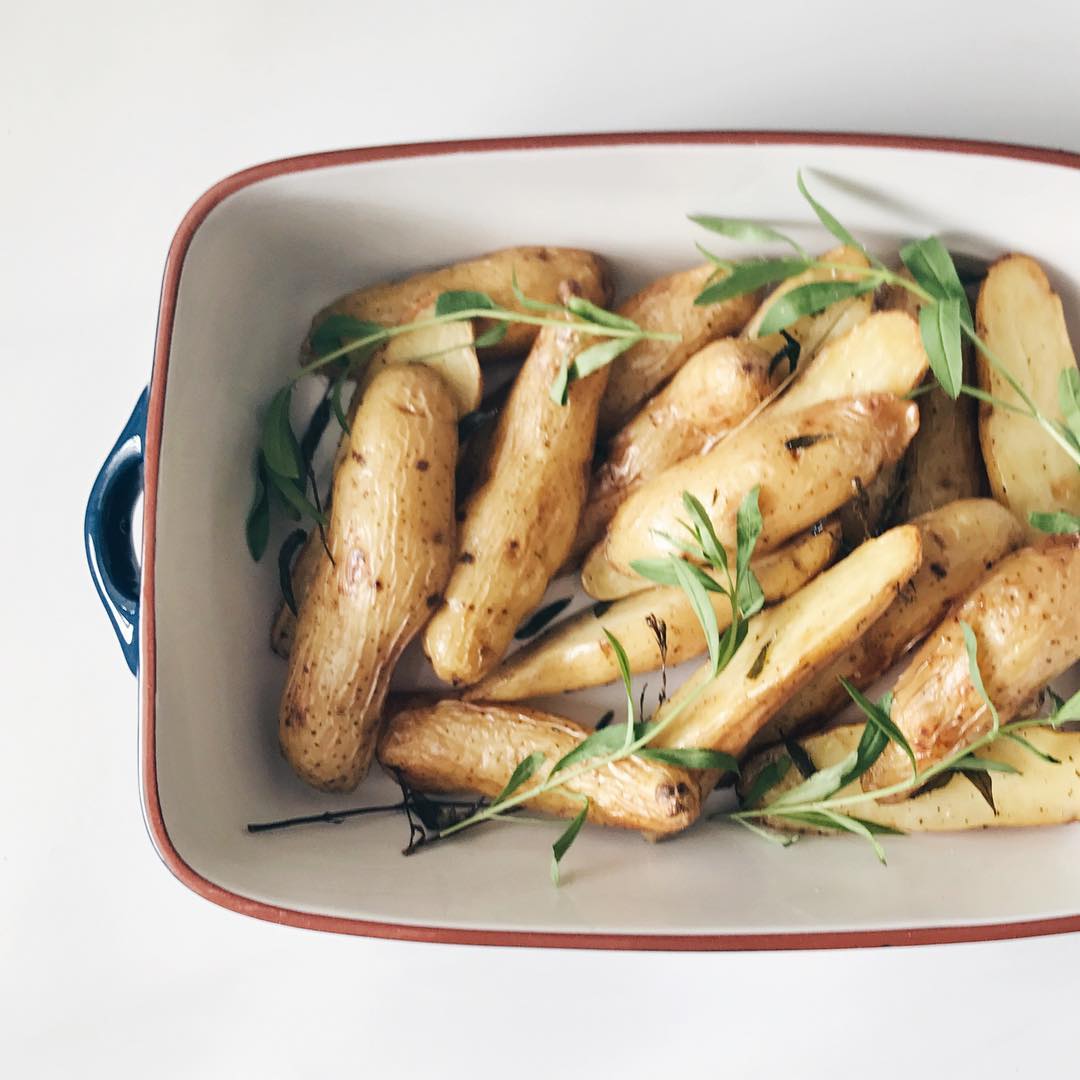 Roasted Duck Fat Tarragon Potatoes