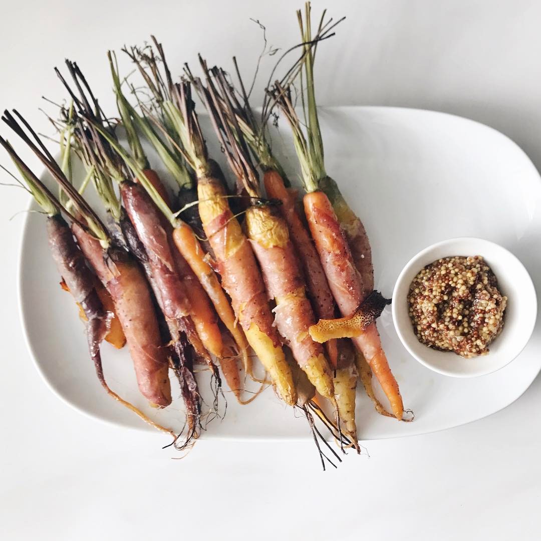 Prosciutto-Wrapped Baby Carrots