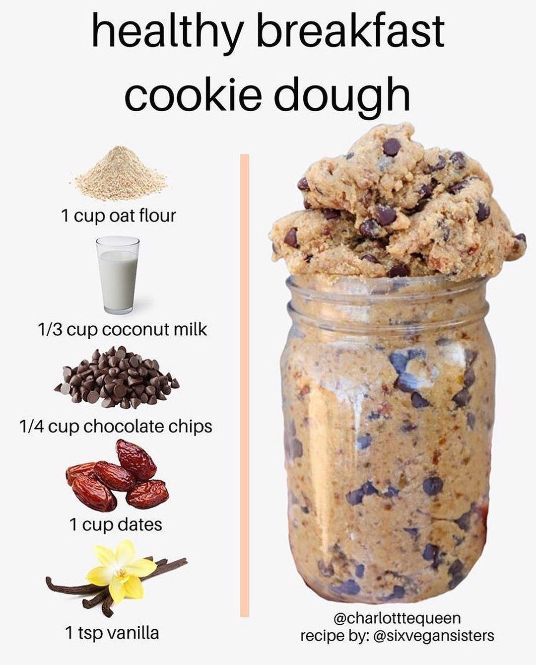 Healthy Vegan Cookie Dough Treat