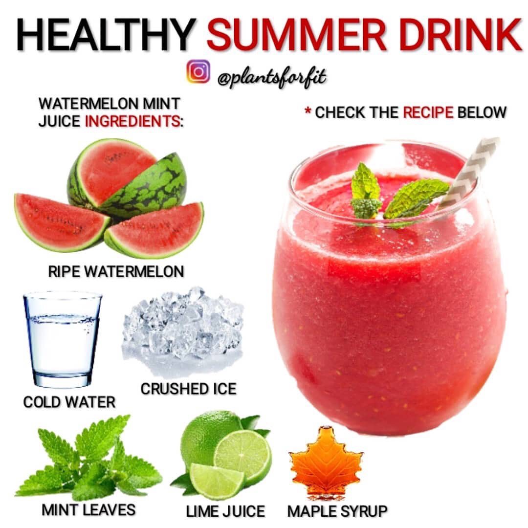 Refreshing Watermelon and Mint Juice