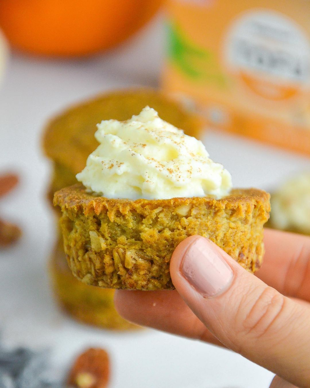 Pumpkin Cheesecake Bites with Mori-Nu Silken Tofu