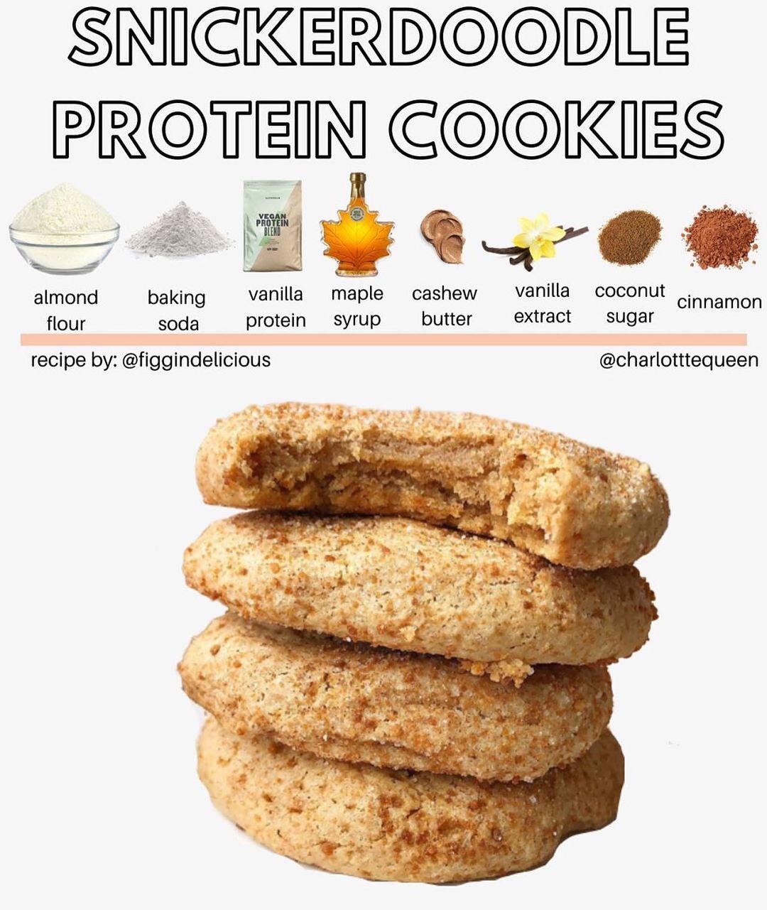 Delicious Snickerdoodle Cookies with Protein