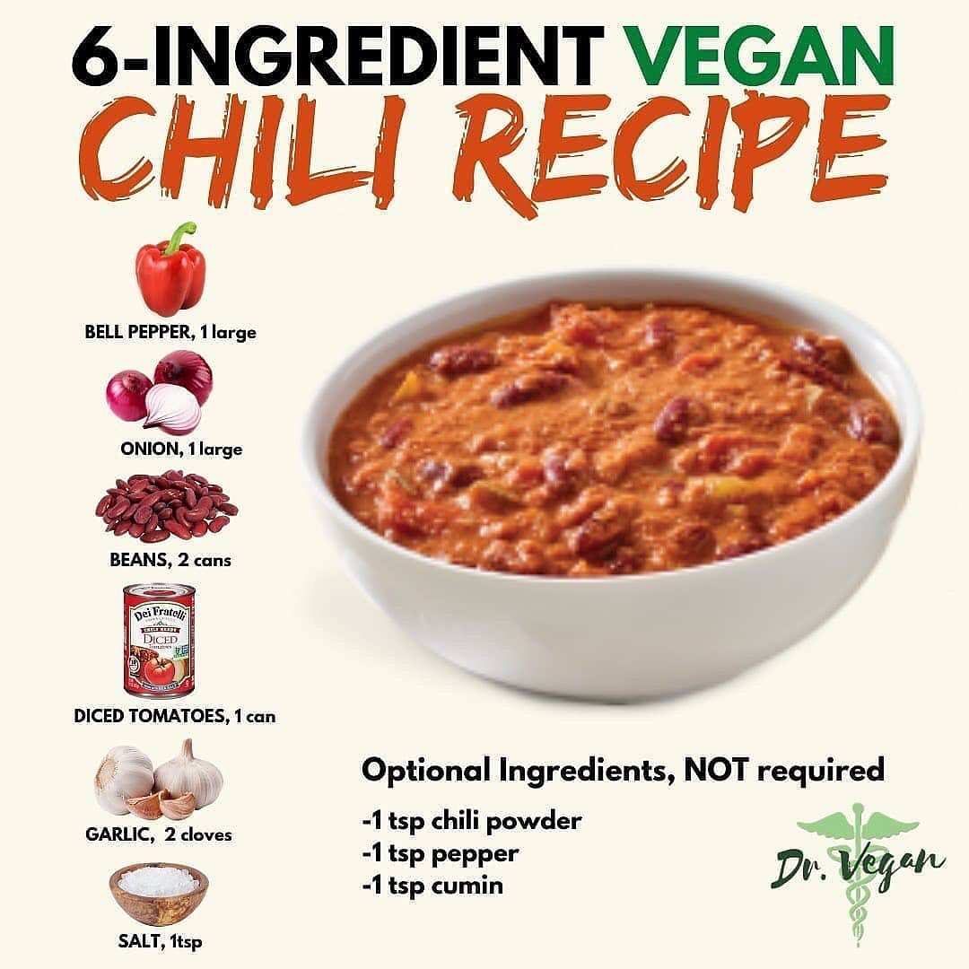 Simple Vegan Chili with Few Ingredients