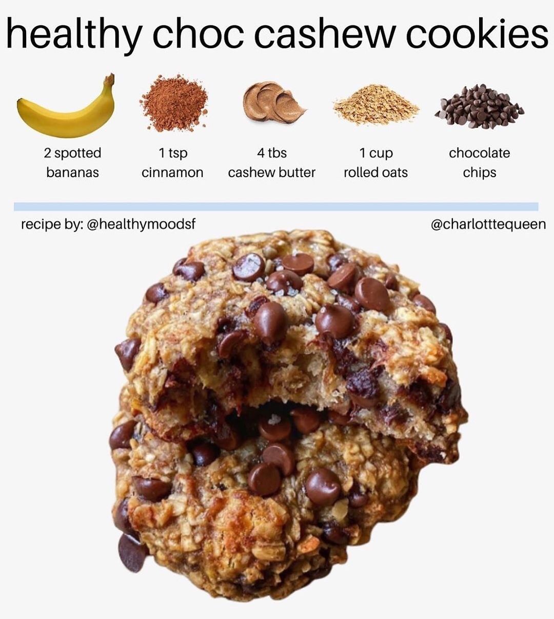 Healthy Chocolate Cashew Cookies