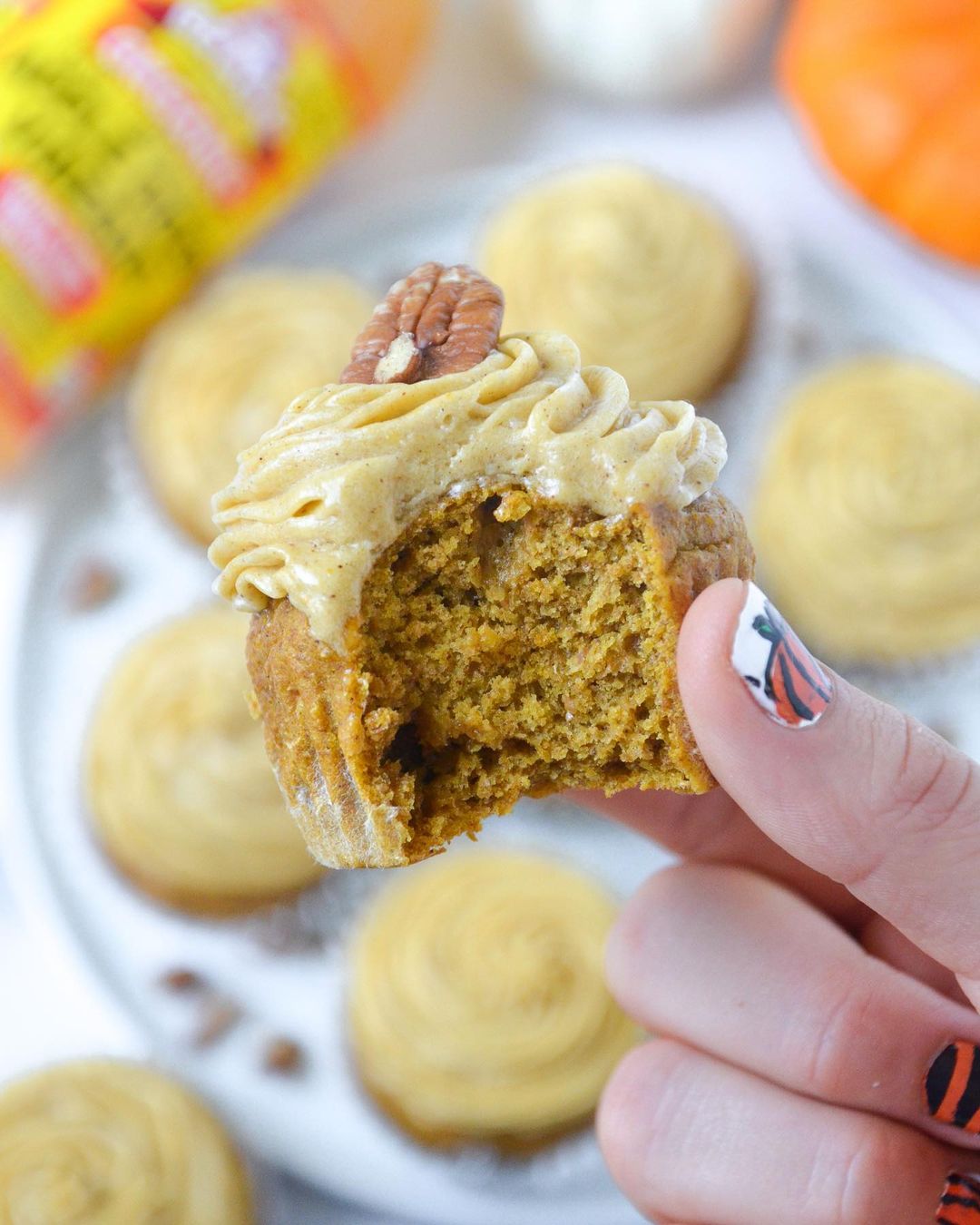 Pumpkin Spiced Cupcakes with Apple Cider Vinegar