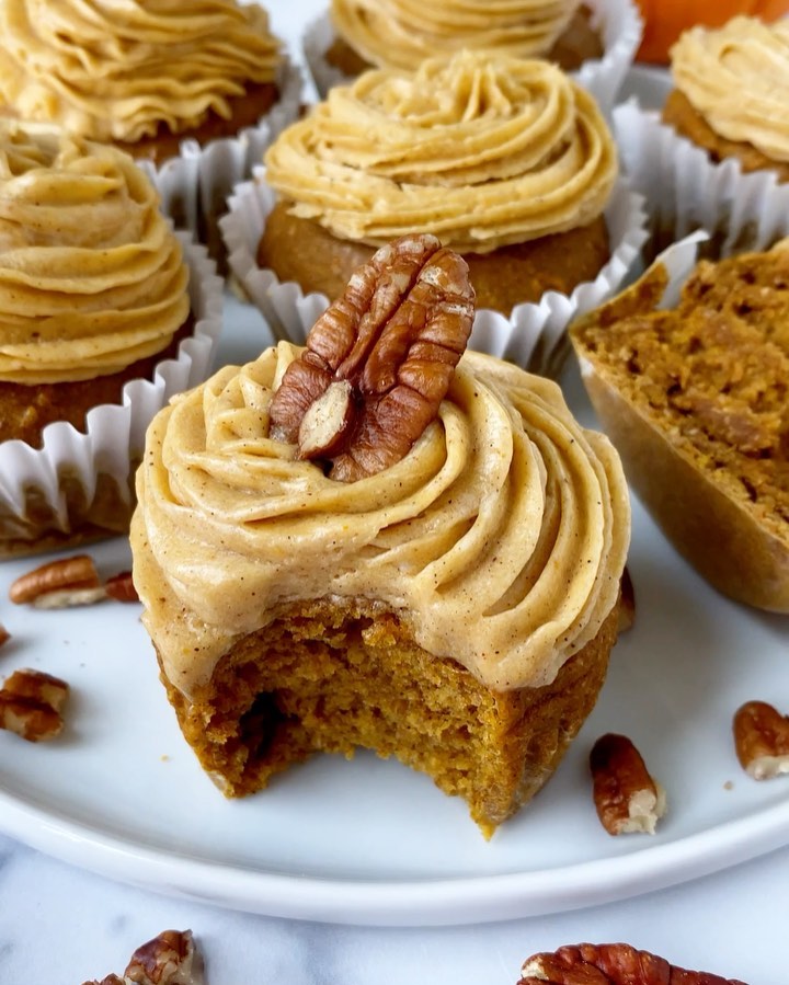 Pumpkin Spiced Cupcakes with Apple Cider Vinegar