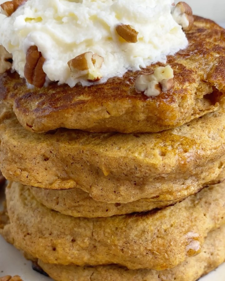 Pumpkin Spice Pancakes with PBfit