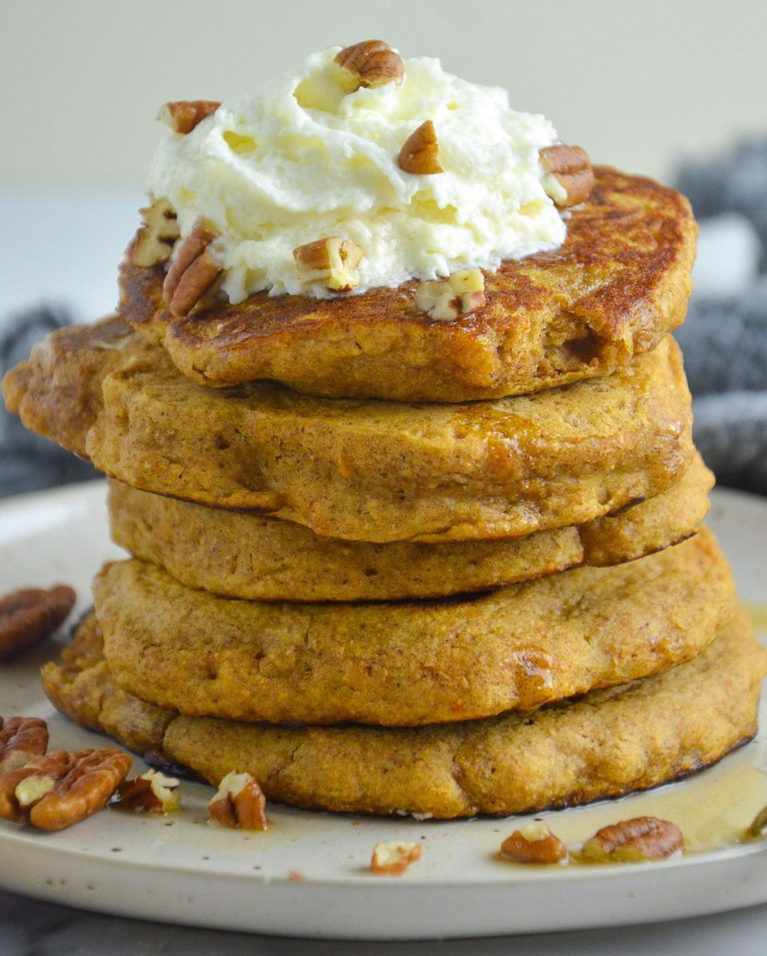 Pumpkin Spice Pancakes with PBfit
