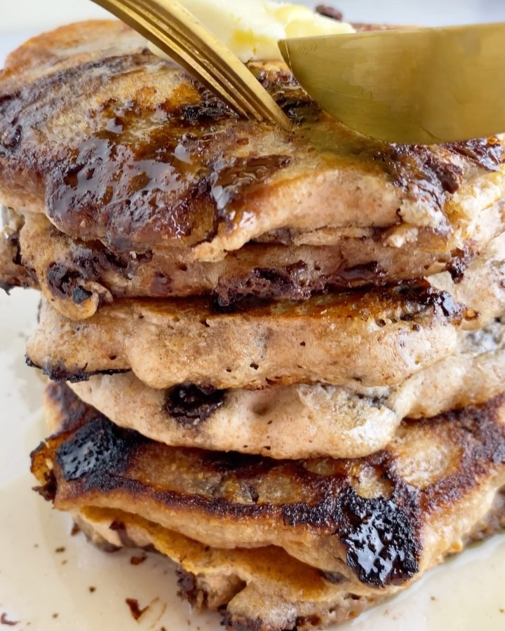 Vegan Chocolate Chip Pancakes