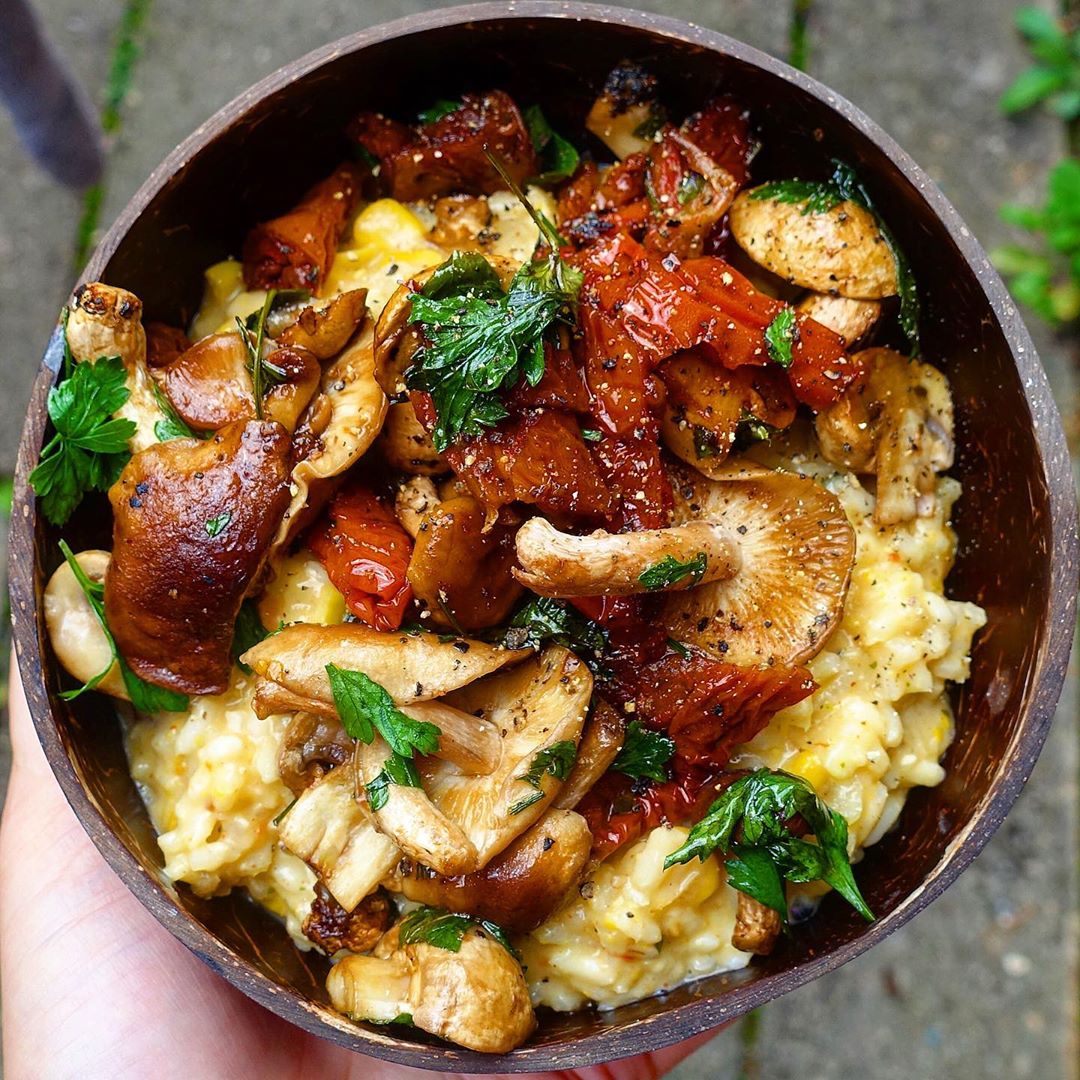 Creamy Mushroom and Sundried Tomato Risotto