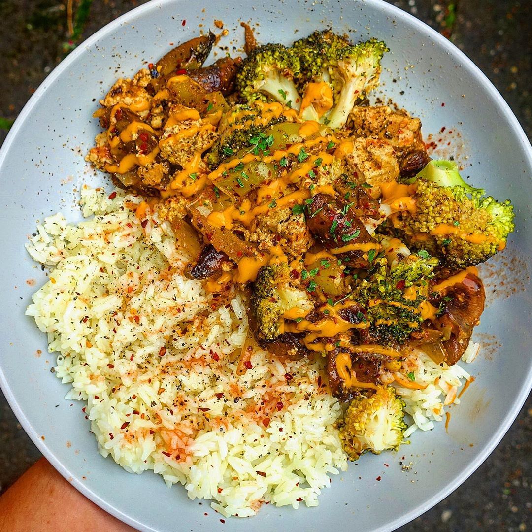 Thai Tofu and Vegetable Curry Bowl