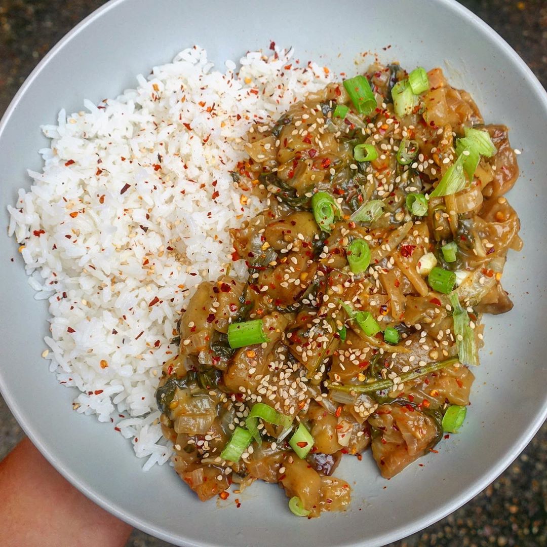 Chinese Aubergine with Chilli Garlic Sauce