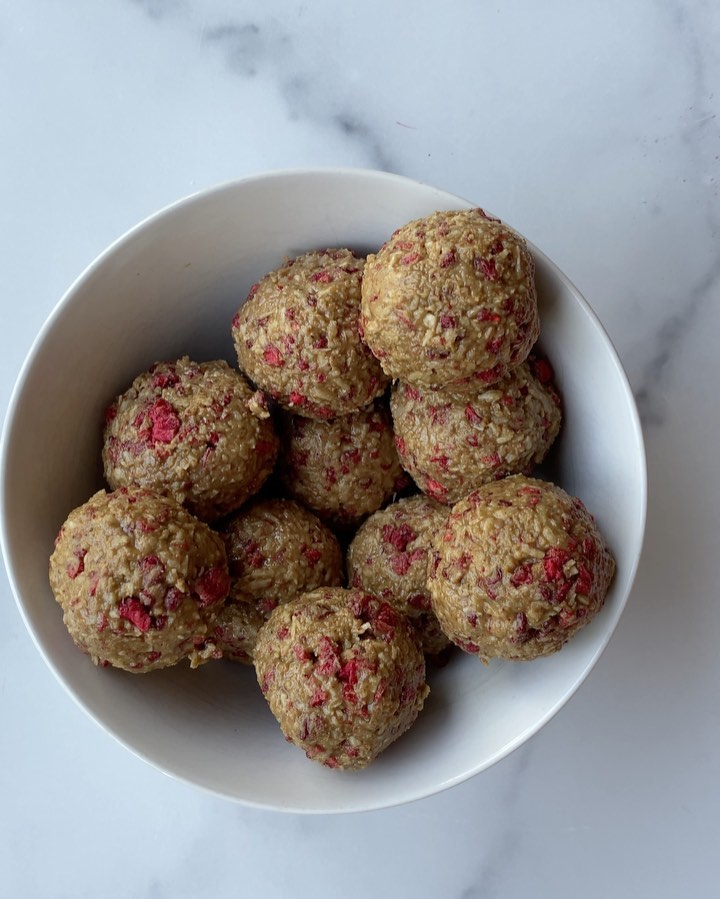 Vegan Gluten-Free Berry Protein Bites