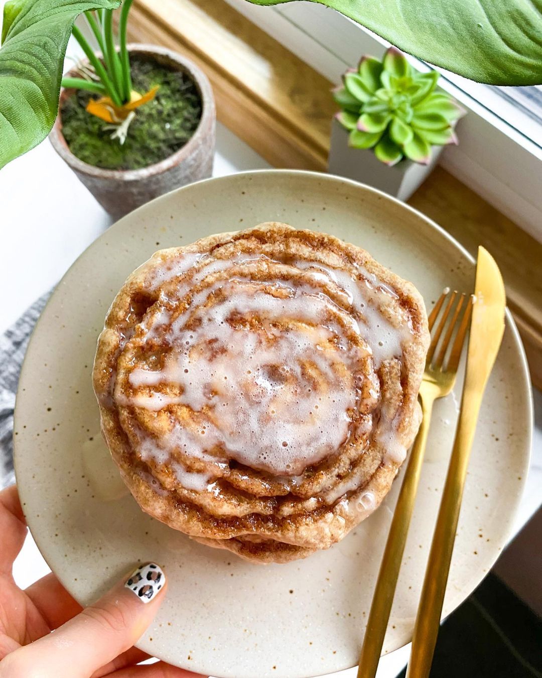 Cinnamon Roll Pancakes