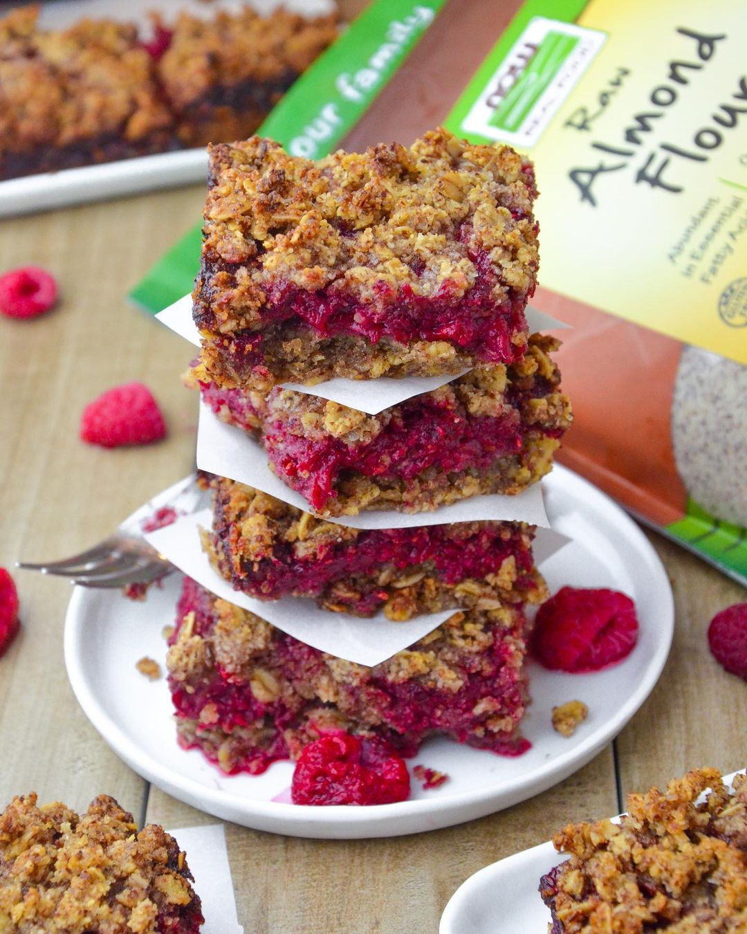 Raspberry Oatmeal Breakfast Bars