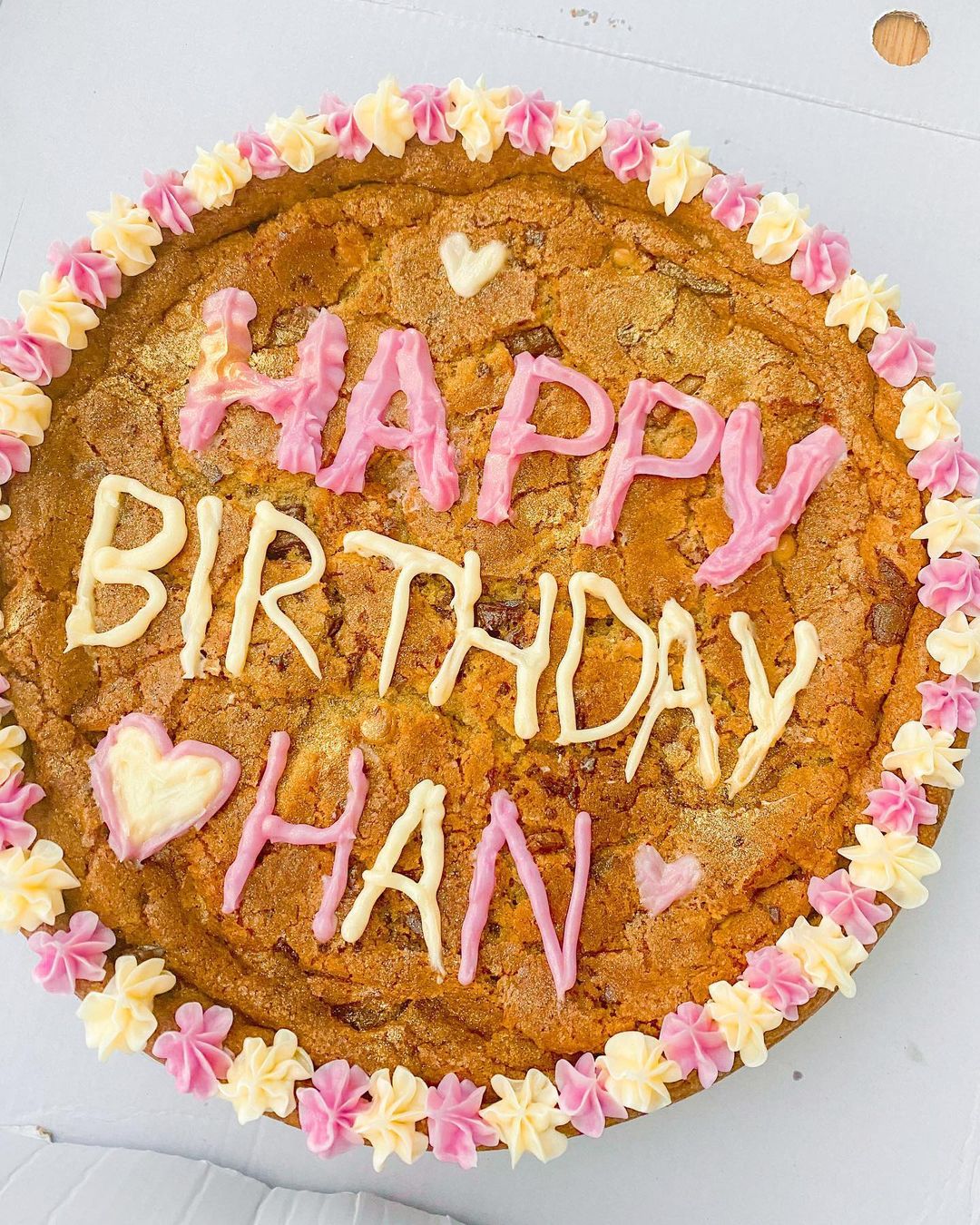 Homemade Giant Triple Chocolate Cookie