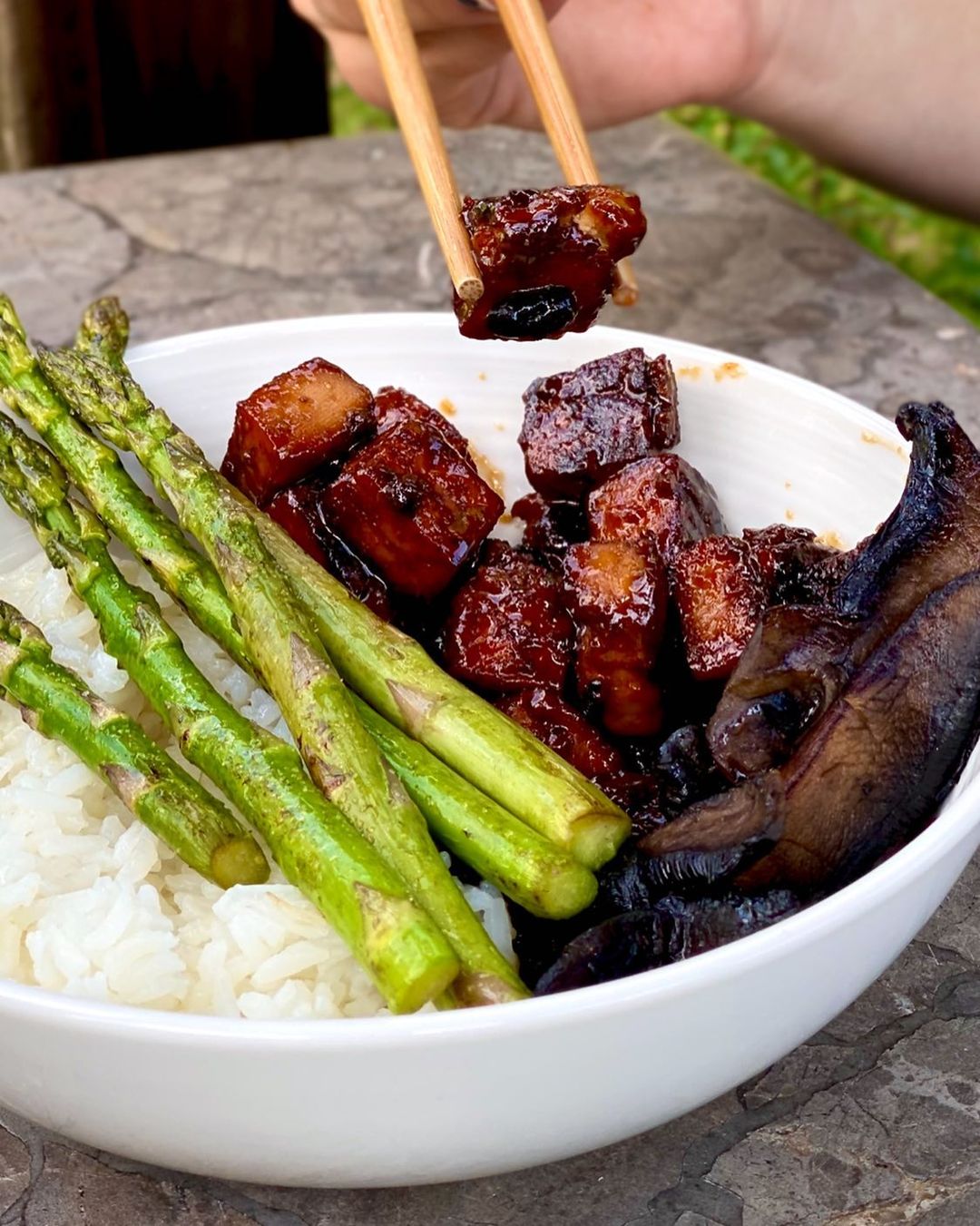 Spicy Sweet Sticky Tofu