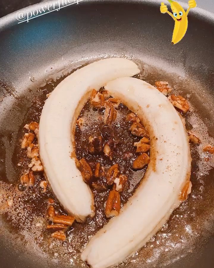 Caramelized Banana and Pecan Toast