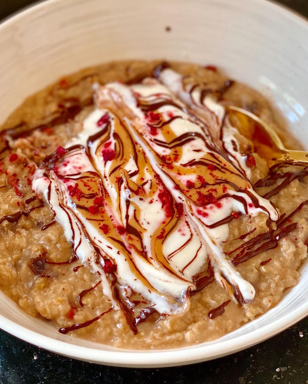 Cozy Oatmeal Breakfast Bowl with Toppings