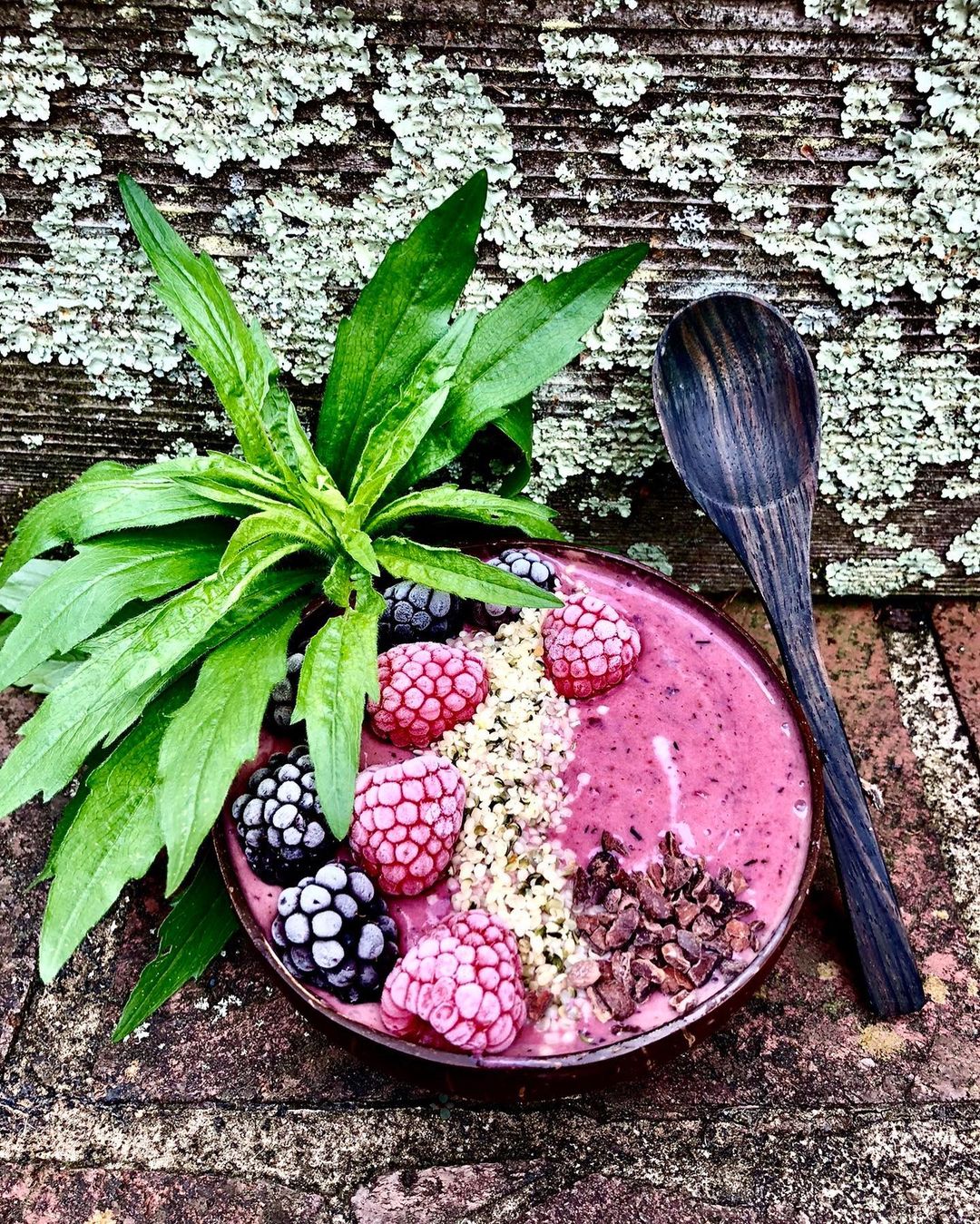 Banana Cherry Strawberry Smoothie Bowl