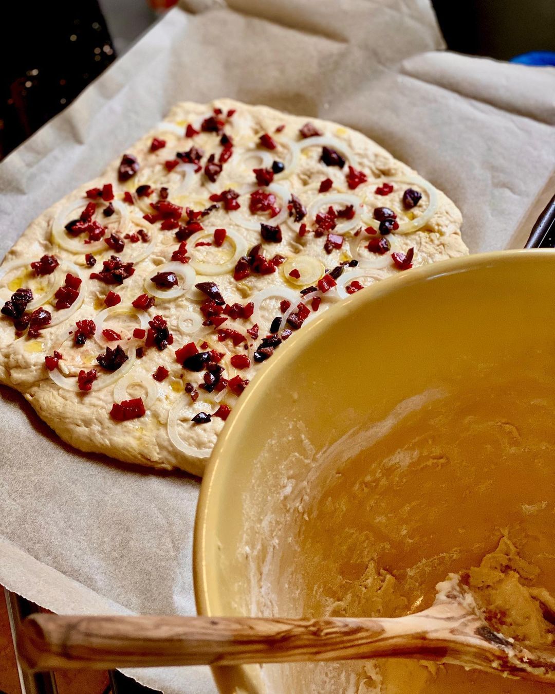 Homemade Focaccia Bread with Creative Toppings