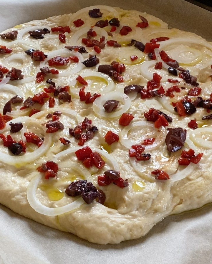 Homemade Focaccia Bread with Creative Toppings