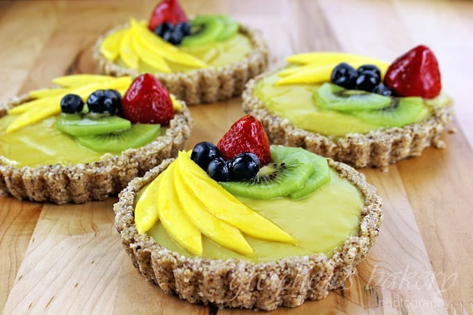 No-Bake Vegan Fruit and Custard Tart