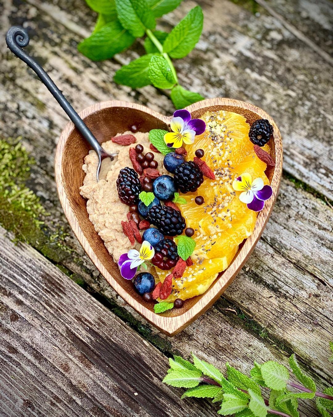 Quinoa Flakes Vegan Breakfast Bowl
