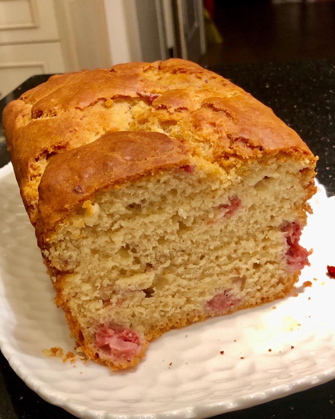 Lemon Raspberry Yogurt Whole Wheat Loaf
