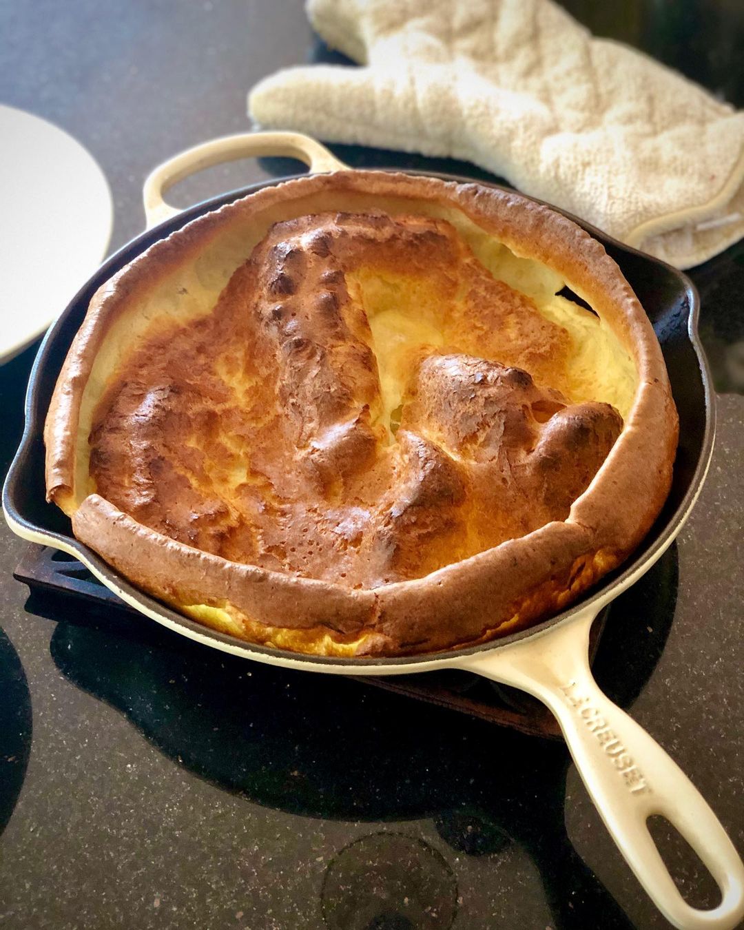Baked Dutch Pancake with Lemon Zest