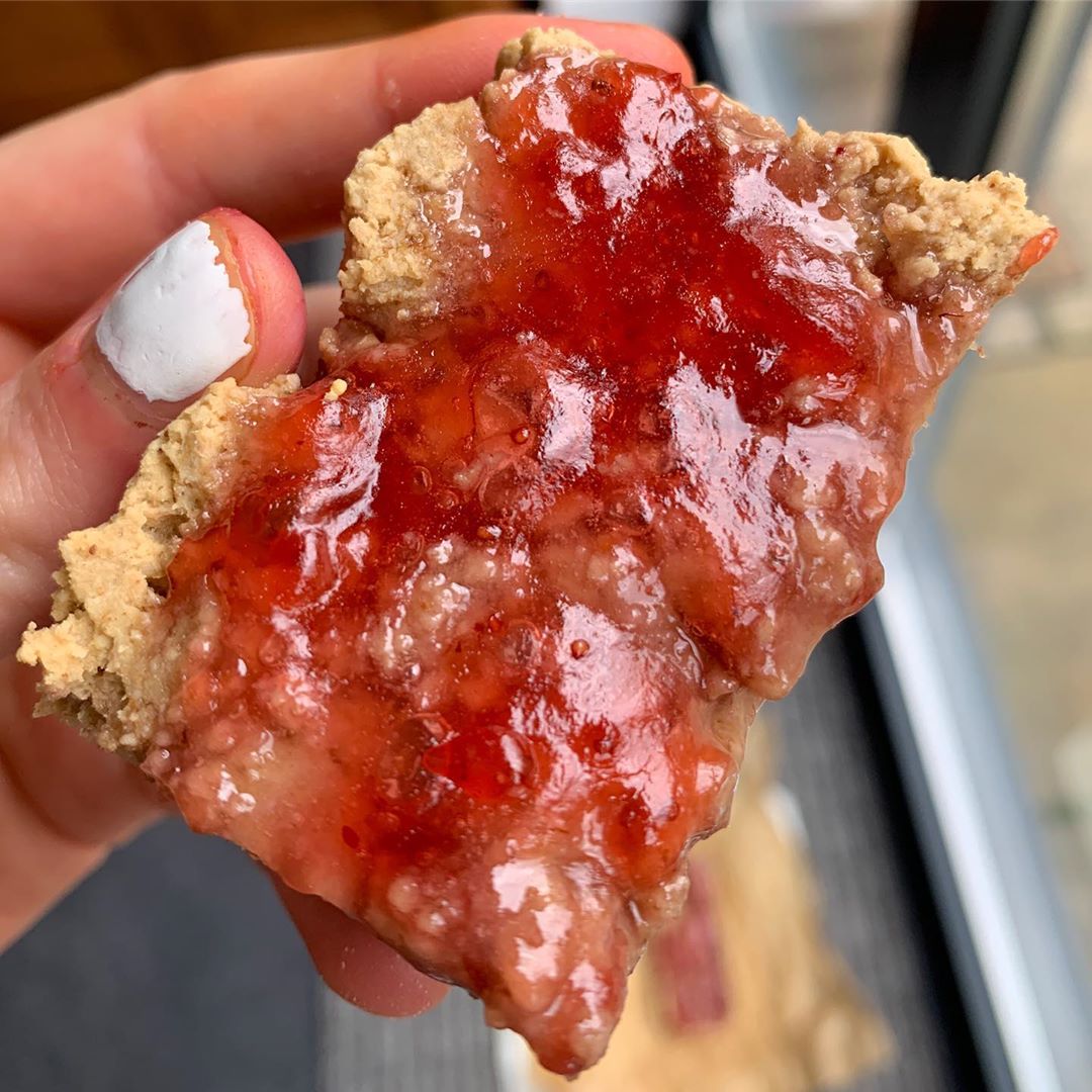 Vegan High Protein Peanut Butter and Jelly Bars