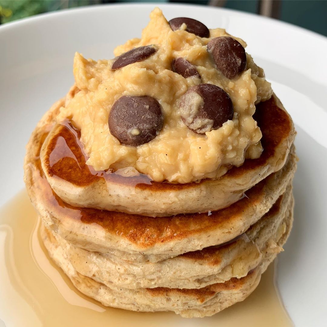 Vegan Cookie Dough Pancakes