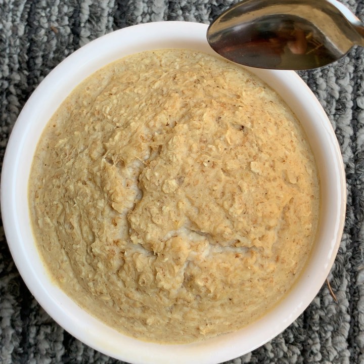 Biscoff Baked Oats with Protein and Flaxseeds